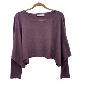 Bryn Walker Maroon Cropped Top